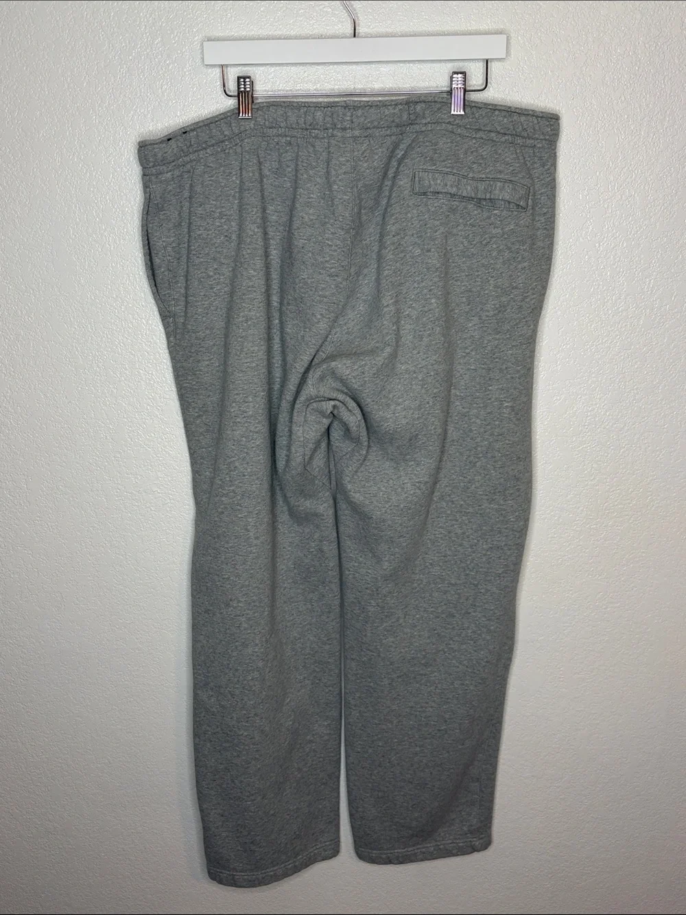 Nike Light Gray Heathered Straight Leg Sweatpants Size 4XL Activewear